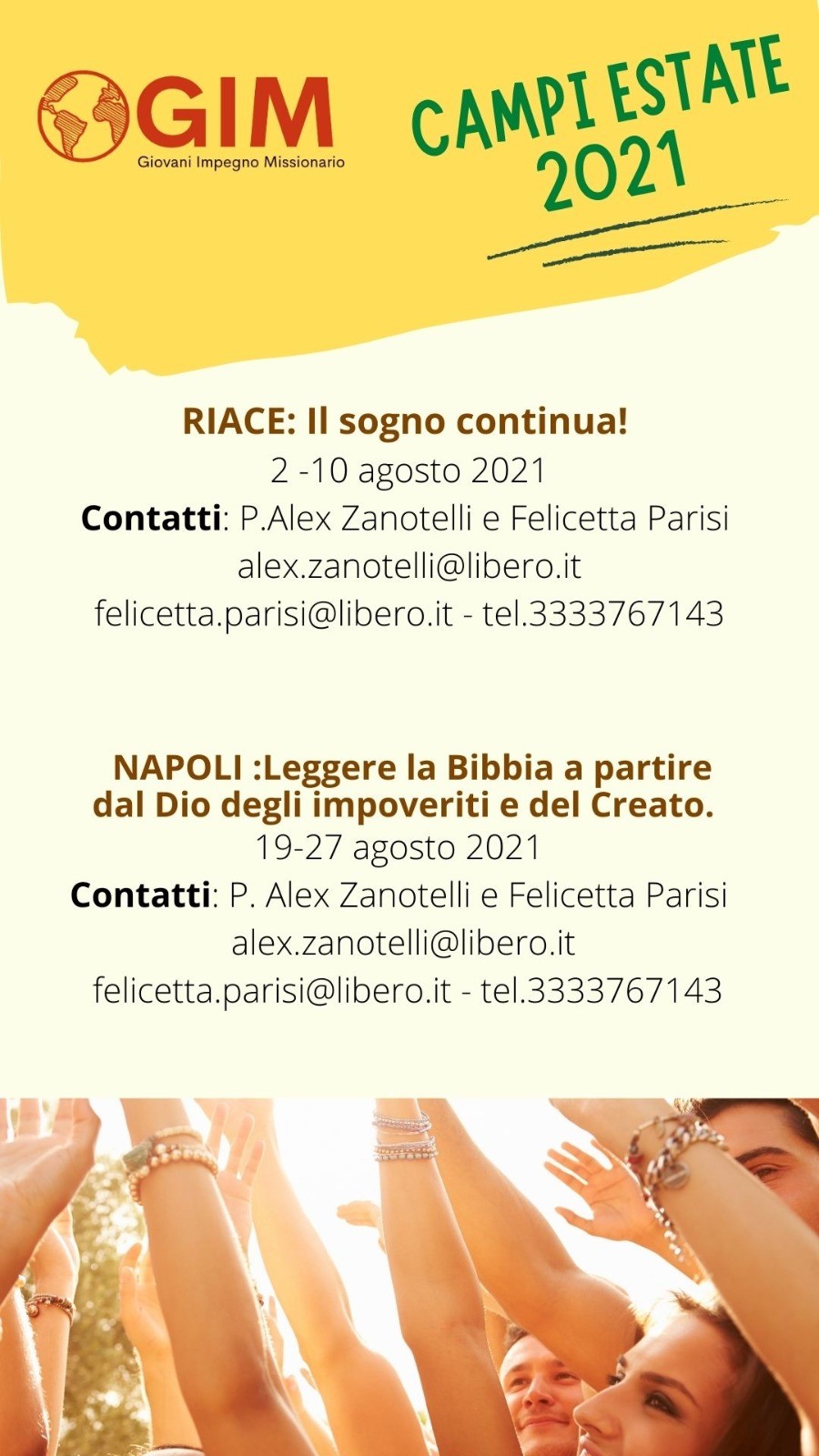 Campi estivi GIM Comboniani 2021